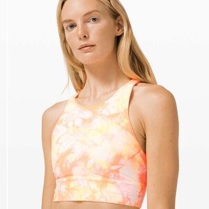 Lululemon Energy Bra High Neck Long Line Shibori *Medium Support B-D